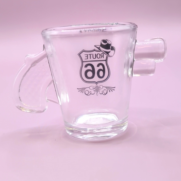 Four (4) Route 66 Glass 1 oz. Pistol Gun Shaped Shot Glasses - NWT Never Used - Picture 5 of 7